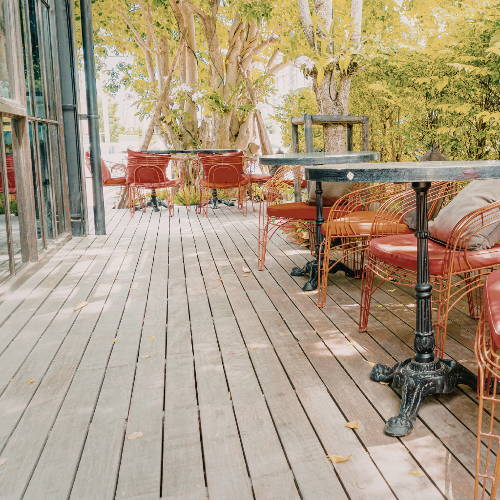 New Decked Patios in Deeside