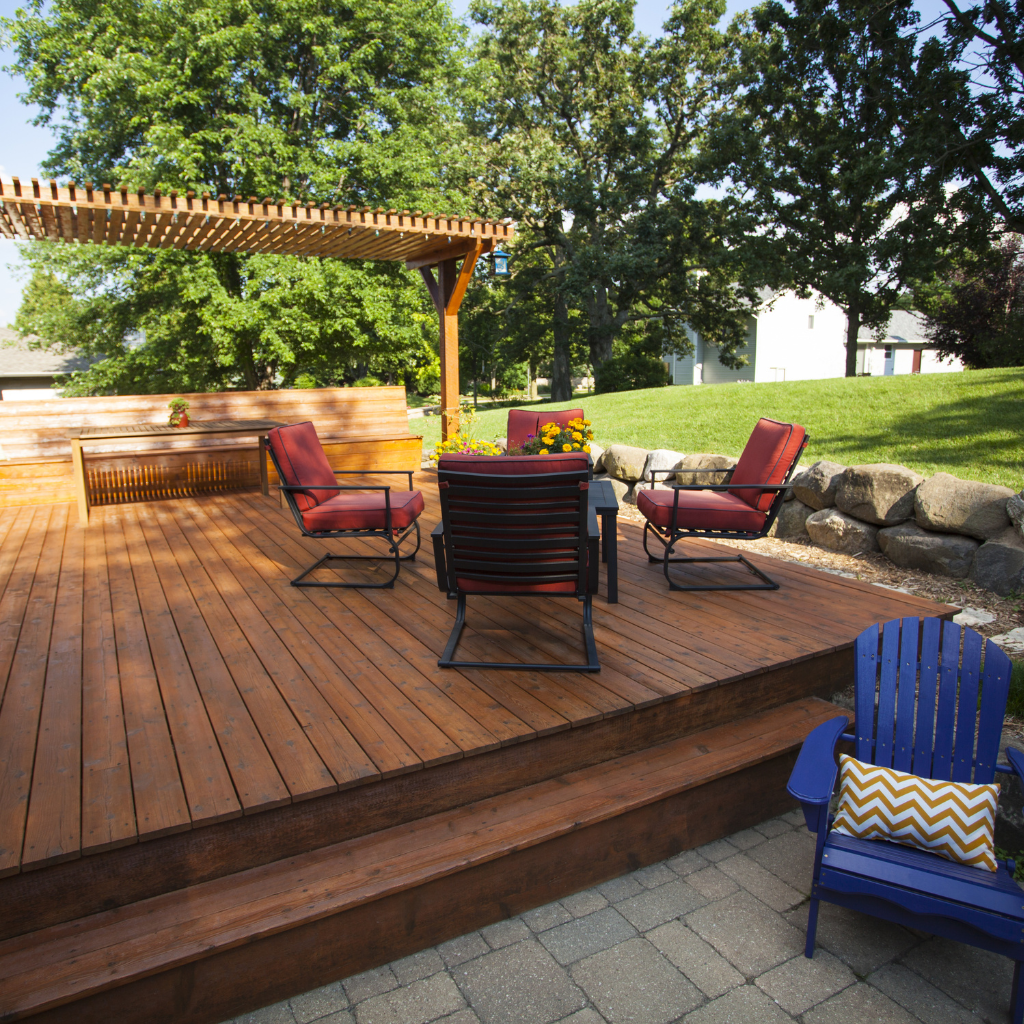 Wooden Patio in Deeside